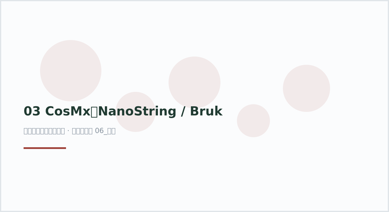 03 CosMx（NanoString / Bruker）
