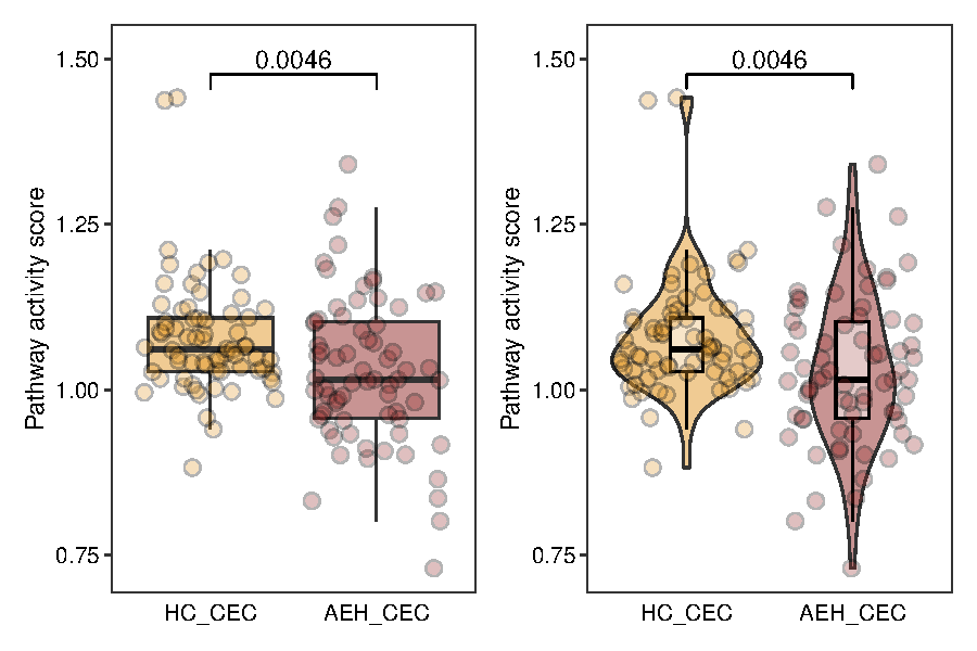 代谢通路5  boxplot