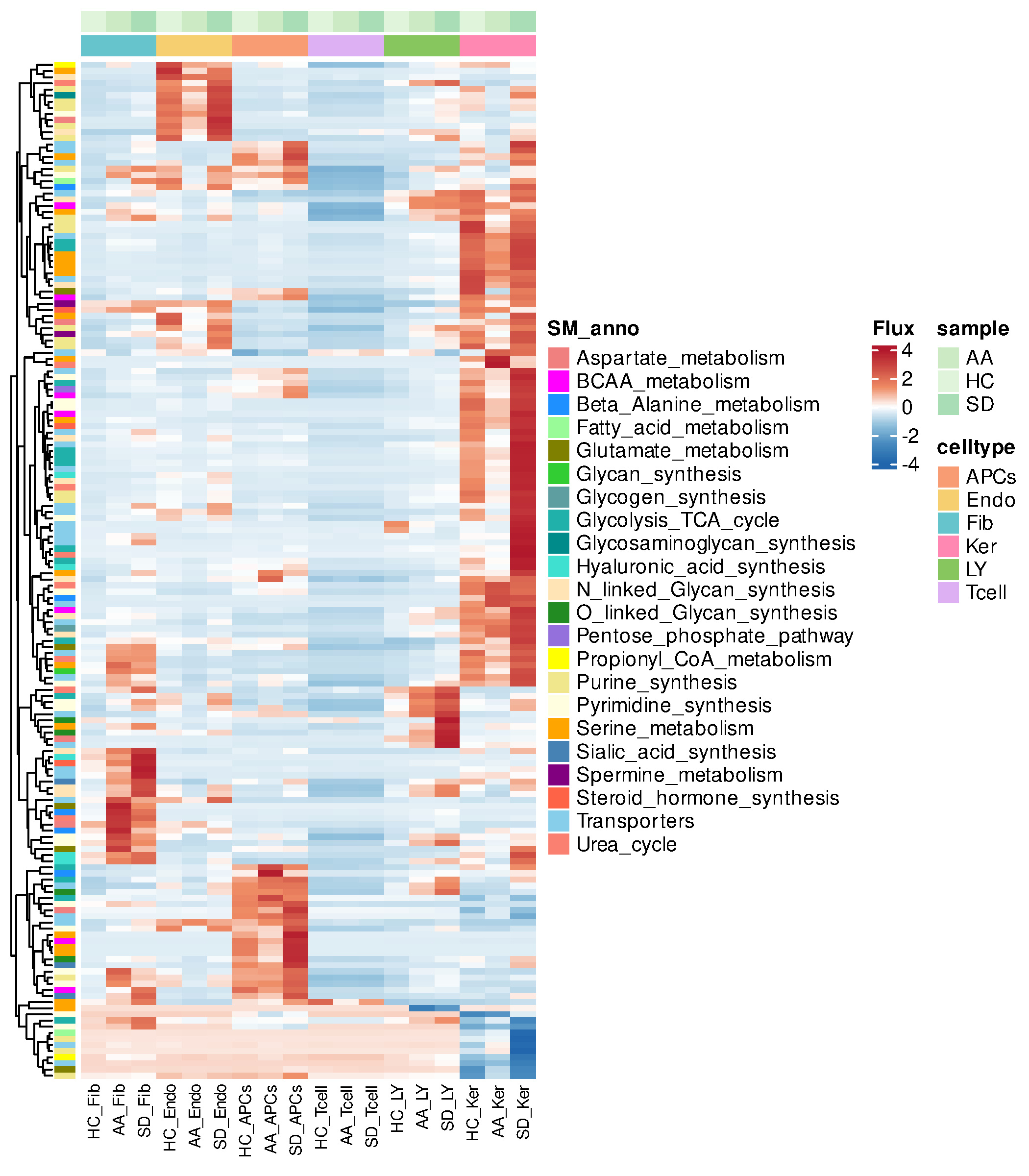 scFEA anno heatmap